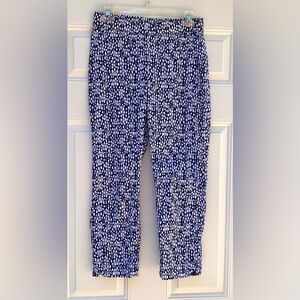 FOIL Pants Womens Sz 4 Stretch Multicolor Casual Work Travel Beach